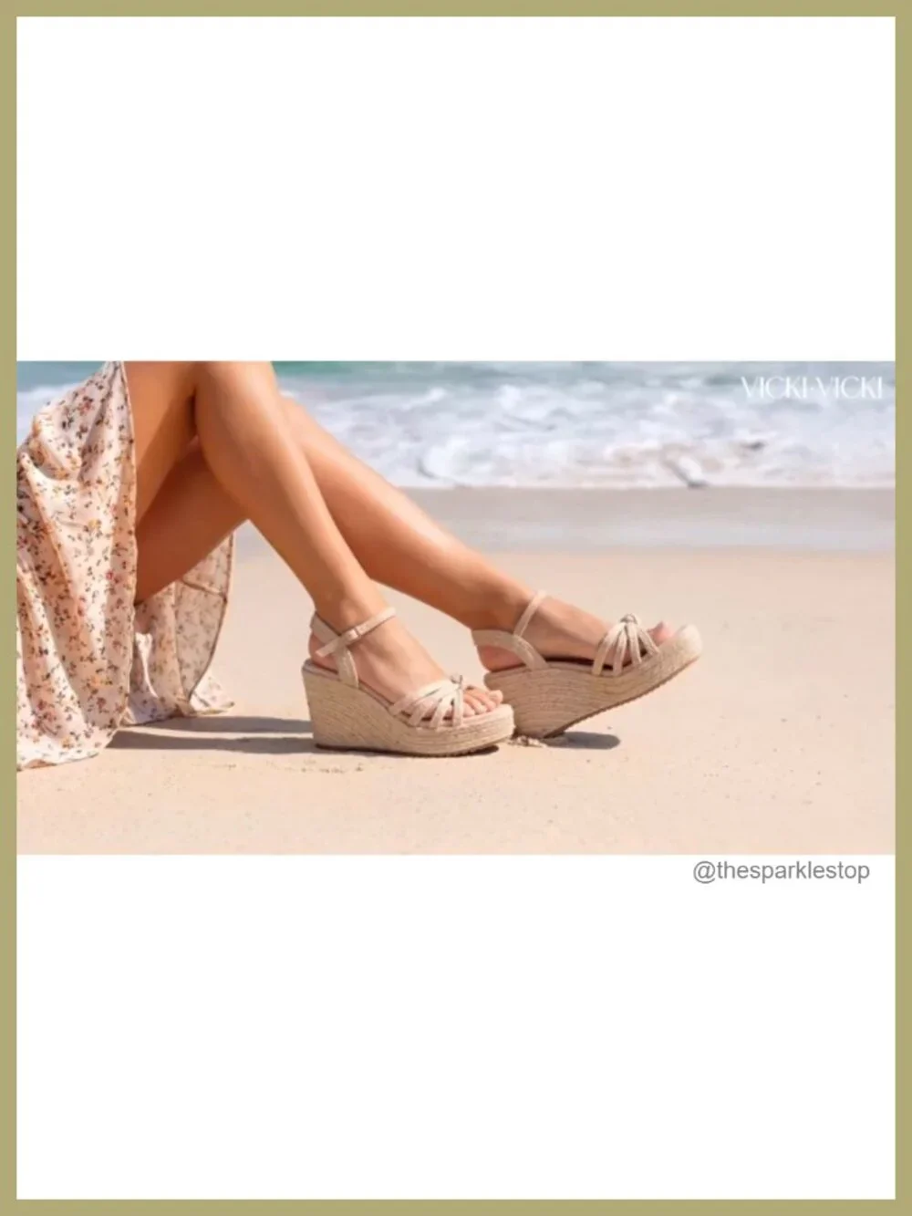 Women's Espadrille Wedge Sandals with Raffia Upper, Adjustable Ankle Strap,